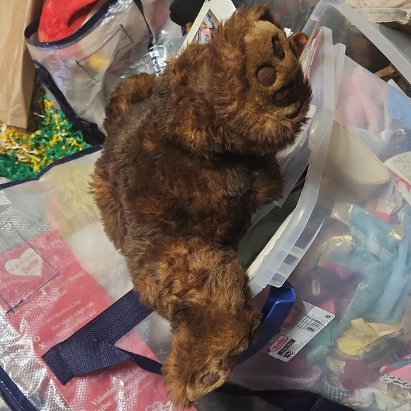 Vintage MJC International Brown Teddy Bear made in USA 1992 - Picture 3 of 3